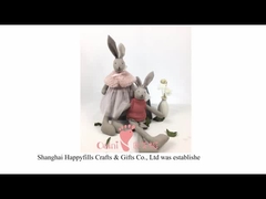 Jouet 100% mou de peluche de coton 23cm Grey Bear Toy Earth Friendly mou organique