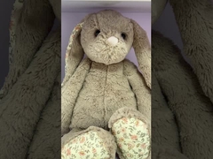 Chaussures de bébé en peluche confortables Chaussures de lapin blanc chaud pour bébé de 9 cm